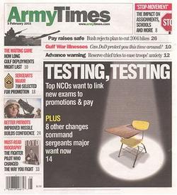 Army Times Magazine Cover