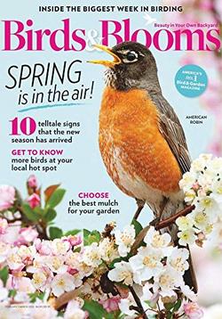 Birds and Blooms Magazine Cover