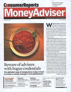 Consumer Reports Money Adviser Magazine Cover