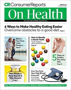 Consumer Reports On Health Magazine Cover