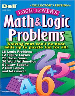 Dell Math and Logic Problems Magazine Cover
