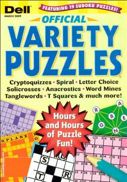 Dell Official Variety Puzzles Magazine Cover