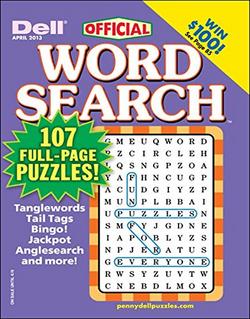 Dell Word Search Puzzles Magazine Cover