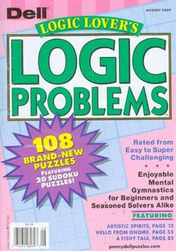 Logic Lovers Logic Problems Magazine Cover